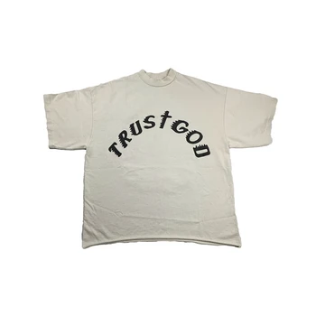 Kvalitetna majica CPFM za nedjeljne mise, t-shirt Trust God, muška t-shirt u stilu hip-hop, Kanye West, ženska majica kratkih rukava, Sveti Duh