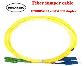besplatna dostava AB395E 5 kom./lot E2000/APC-SC/UPC duplex SM 2 mm PVC FTTH fiber-optički skakač