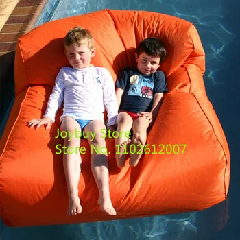 Najniža cijena veleprodaja kauč stil lijeni vanjski plutajući torba za grah narančaste boje, heavy duty lezaljka za grah