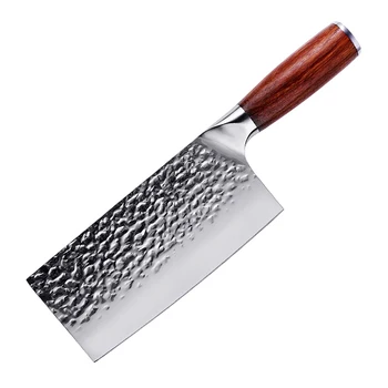 Kuhinjski nož chef Japanski Nož Накири Ručni rad od kovanog 7-inčni visoko ugljičnog čelika, veliki Тесак za rezanje, drvena Ručka, porculanska Мессер