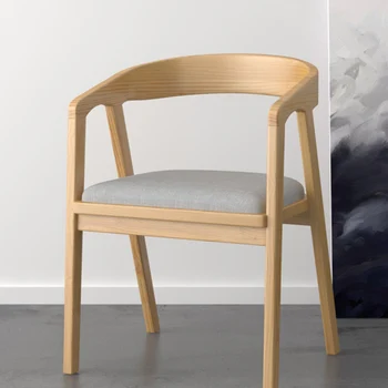 Stranka pojedinačno kuhinjskih stolica Design drveni spavaća soba Moderni Vrt Stolica za čitanje na Balkonu Tanjur Meuble Luksuzni Salon Namještaja LJYXP