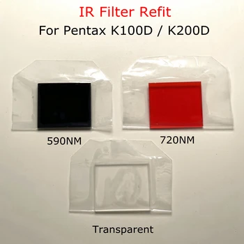 Za Pentax K100D K200D CCD CMOS Senzor Slike Infracrveni INFRACRVENI Filter Remodeled 590 680 NM NM 720 NM Transparentno