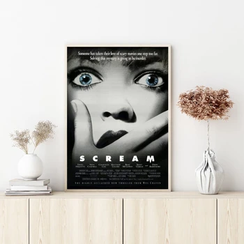 Scream Movie Poste Zid umjetnost Platnu Spavaća soba Dnevni boravak Ukras kuće (bez okvira)