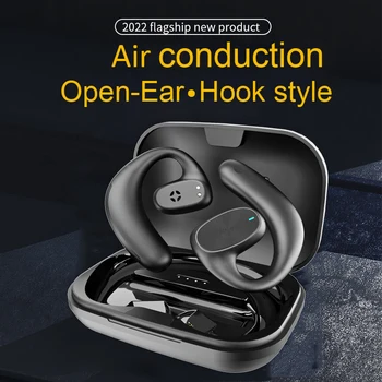 TWS, stereo slušalice s otvorenim ušima, Bluetooth slušalice za trčanje, kvalitetna vodljivost zraka, zvuk, bežične slušalice za sportove na otvorenom, uho kuka, slušalice