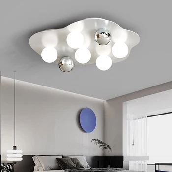 Viseći svijećnjak Cloud lamp-Lampa E27, inox Moderni viseći svijećnjak se koristi za led svjetla u dnevnom boravku i spavaćoj sobi