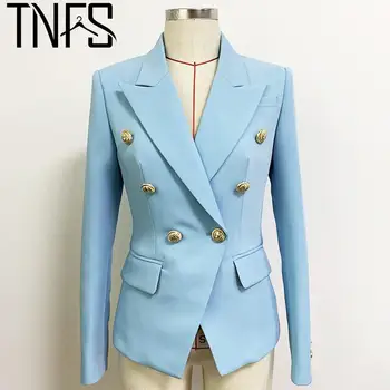 Ženski blazer Yuerwang 2023, moderan двубортный приталенный žensko odijelo, kaput, dug rukav, однотонный kratku jaknu, univerzalni top