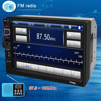AHOUDY FM Audio 2 Din Multimedijalni Player 7040 Carplay Za Toyota, KIA, Ford, VW Auto Radio Bluetooth Авторадио HD Zaslon Osjetljiv na dodir