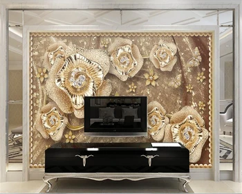 beibehang papier peint Premium luksuzni nakit cvijeće soft pakiranje livingpapel muralroom back-end desktop papier peint zidne 3d