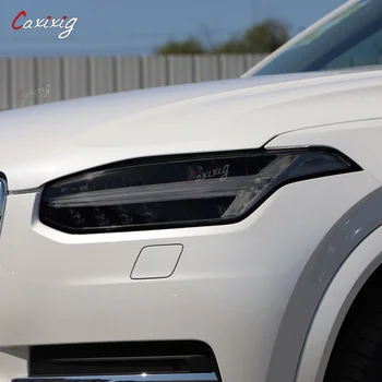 2 komada Zaštitna Folija za auto Farova Vinil prozirna crna naljepnica TPU za Volvo XC90 2015 2016 2017 2018 2019 2020 Pribor
