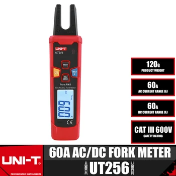 UNIT UT256 60A Utikač ac dc, mjerač struje, digitalni kliješta True RMS, ampermetar, tester NCV, Visoka Točnost