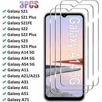 3 kom. Kaljeno Staklo za Samsung A14 A34 A54 A11 A21S A31 A51 A71, Zaštitna folija za Samsung Galaxy S21FE S22 S23 Plus, Staklo
