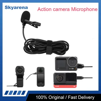 Mikrofon za akcije, 2/3 profesionalni mikrofon, mikrofon sa senzora za kamere Insta360 One X2/X3/R/RS, pribor