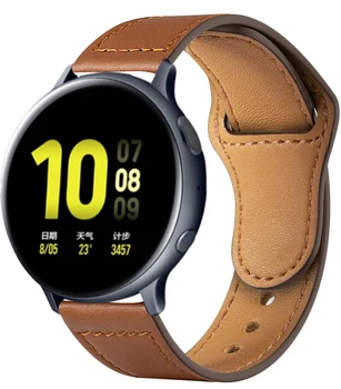 Kožni Remen Za Samsung Galaxy watch 4 Classic/3/Active 2 remen Gear S3 Frontier remen za sat 20 mm 22 mm narukvica Huawei GT/2/Pro