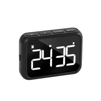 Digitalni timer za kuhanje Punjiva led alarm odbrojavanje Tuš kada Sjajni klasa sa postoljem crna
