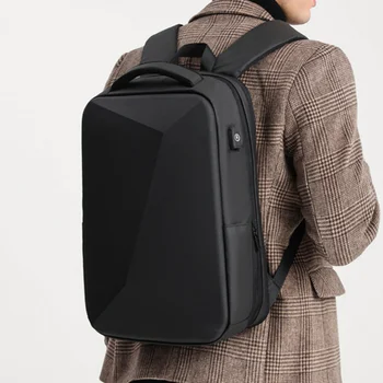 14-Inčni ruksak za poslovni laptop za muškarce, torba za prijenosno računalo, zaštita od udaraca, višenamjenski torbe, punjenje preko USB-a, krađe gospodo naprtnjače
