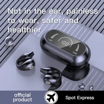 Клипсовые slušalice s koštane vodljivosti Bežične Bluetooth slušalice 5.0 koštane vodljivosti Sportske Biciklističke umetke za teretanu