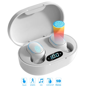 Bluetooth Slušalice 5,0 Bežične slušalice Mini Stereo Bežične Slušalice Slušalice Sa kontrolama na dodir Izbor pjesama za sve telefone