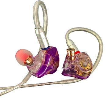 Slušalice MMCX od smole, HI-FI slušalice, usb Kabel, Star Stage, 3,5 mm, uravnotežen vašeg Ios, plava boja (ljubičasta)