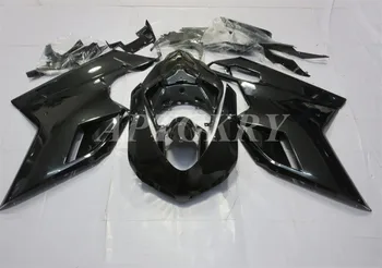 Novi Komplet Moto Обтекателей od ABS-plastike, Pogodan Za Ducati 848 evo 1098 1198 2007 2008 2009 2010 2011 2012, običaj Crna