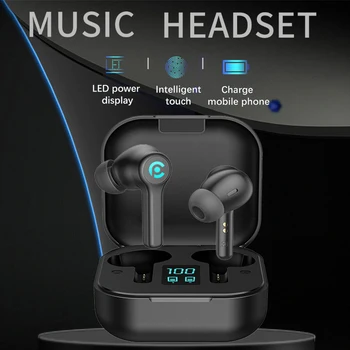 Bežične Bluetooth slušalice s mikrofonom, 3500 mah, vodootporne slušalice, Hi-Fi stereo slušalice sa redukcijom šuma, slušalica