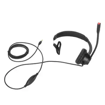 Telefonska slušalica za smanjenje Buke Regulator glasnoće 3,5 mm direktni priključak Jednostrano poslovne slušalice s mikrofonom za ured