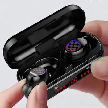 2020 V7 TWS Bluetooth Slušalice su Bežične Slušalice 5,0 osjetljiv Na Dodir Vodootporan 6D Stereo sportske, Glazbene Slušalice 300 mah Punjenje kutija