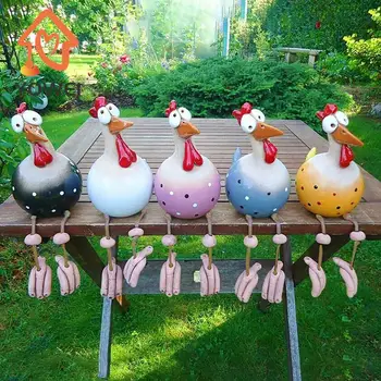 1 kom. Smiješno dekor za piletine ograde kip iz tar. Ukras za dom, vrt, farma, dvor, skulptura piletina, umjetnost, obrt, dvorište