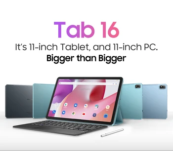 Blackview Tab16 Tablet sa 8 GB + 256 GB Android 12-11 inča 2k FHD + Zaslon Baterija 7680 mah Widevine L1 Unisoc T616 Dual 4G Tablet PC