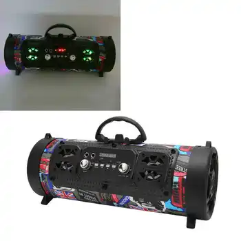 Bluetooth zvučnici s grafitima RGB Bežični zvučnik s glasovnim povezivanja subwoofer za kućne fešte na otvorenom Kamp