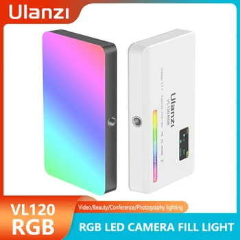 Ulanzi VL120 RGB LED Video Fill Light Mini Prijenosni Telefonski Skladište Fotografija Ljepota Videoblog Konferencijske Rasvjeta Punjiva Lampa