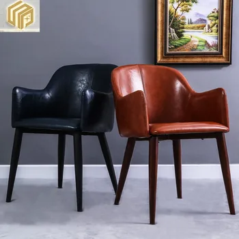 Skandinavska stolica Komercijalni metal soft масляно-voštana kava stolica za vođenje pregovora u restoranu