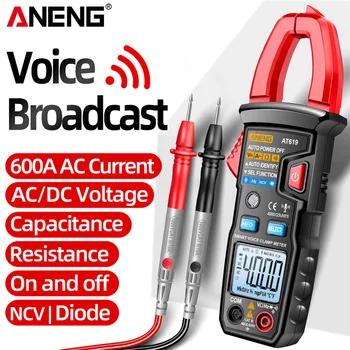 ANENG AT619 Digitalni Multimetar Glasovnog Emitiranje AC/DC Grinje 4000 Apsolutna Ampermetar Tester Struje za Električara