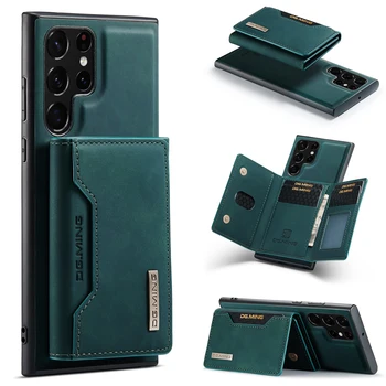 Izmjenjivi kožni novčanik, torbica za telefon Samsung S21 S22 S23 Ultra Plus Note 20, сверхсильный magnet sa zaštitnim stražnji poklopac