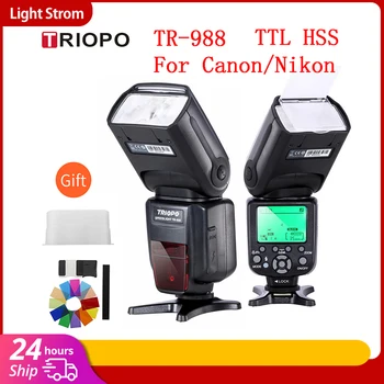 TRIOPO TR-988 TTL Brzi Bljeskalica Speedlite za digitalni slr fotoaparat Canon i Nikon 6D 60D 550D 600D D800 D700