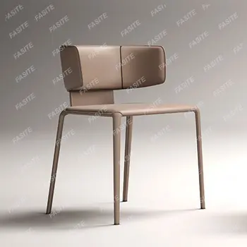 Skandinavski moderan dizajn metalne blagovaona stolice Jedinstveno Luksuzno Stolica za Odmor odraslih osoba S ergonomskim mekom podlogom Cadeira Nordic Furniture