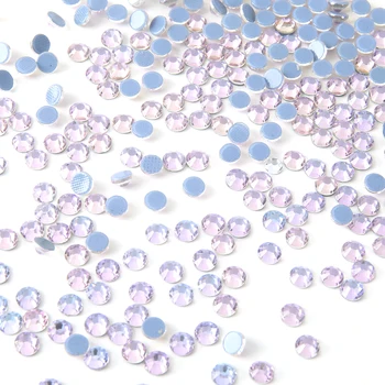 Vitrail Cyan Kvalitetan stakla kristal, dijamanata vruće fiksiranje, ljepilo s ravnom stražnjom površinom, pegla / Glačalo na Kamenu za ukrašavanje odjeće od tkanina za nokte u DIY