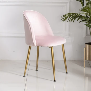 Europska Blagovaona stolice u skandinavskom stilu, Kuhinja Pink Stol za dnevni boravak, Dizajn stolica za kuću, Kola za Sobu odrasle, Namještaj i interijer