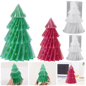Uradi sam, Božićno drvce, silikonska forma za svijeće, crystal Epoksida, Aromaterapija, гипсовое sapun, u obliku kocke leda, Ukras za dom dekor, Pokloni