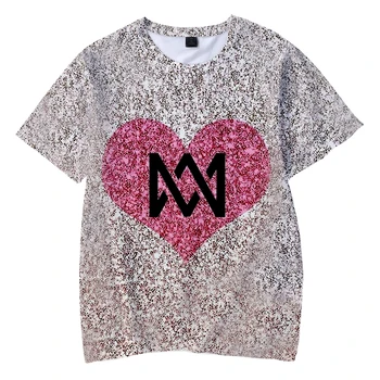 Topla ljetna rasprodaja, majica sa 3D ispis pjevač Marcus i Мартинуса, Modni Svakodnevne Vrhovima u stilu hip-hop Harajuku u stilu Харадзюку kratkih rukava i okruglog izreza