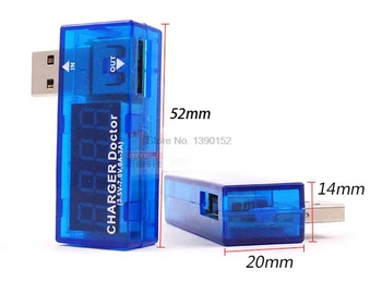 DHL 100pc Tester baterije USB Punjač Dr. Mobilni Detektor Snage Mjerač Napona Voltmetar Nebo Nove