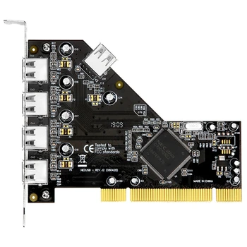 Adapter PCI kontrolera USB 2.0, kartica za proširenje PCI-USB, NEC 720101, visoka brzina
