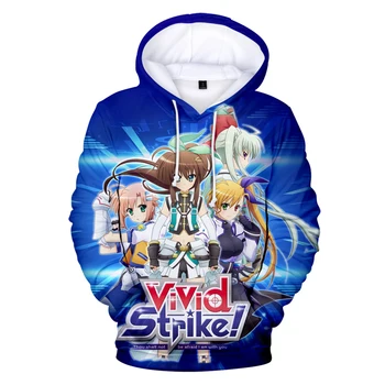 Anime Vivid Strike Majica sa kapuljačom, pulover od japanske anime, muška i ženska majica, modni veste s kapuljačom za косплея, Novi kaput za mlade