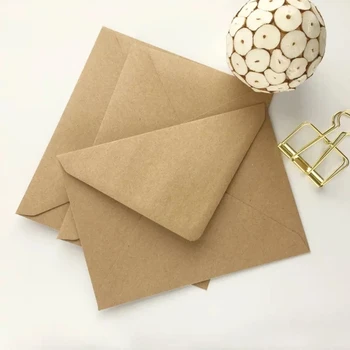 Kraft-koverte, Koverte na veliko za svadbene pozivnice razglednica retro-koverte/smeđe omotnice