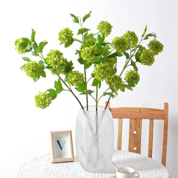 Imitacija grudva snijega Cvijet Umjetne biljke Bijela Zelena Kvalitetan uzorak dekoracije dnevnog boravka Lažni cvijeće Dekoracija spavaće sobe