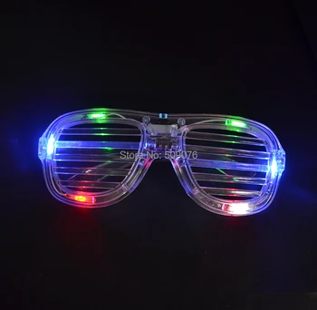 2 komada 3-x режимные naočale s pozadinskim osvjetljenjem, treperi naočale s led zavjesa, treperi naočale za zurke, Božić, Halloween