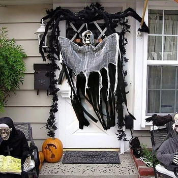 100 cm Lubanje na Halloween, viseći duh, rekvizite za horor, vrata dekoracije za Noć vještica