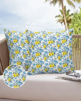 Mediteranski cvijet limuna, vodootporan jastučnicu, ukras za dom i ured, jastučnica, presvlaku za kauč, torbica za jastuk