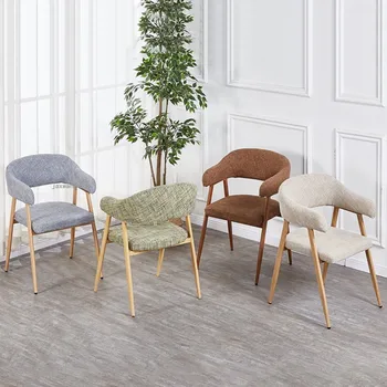 Blagovaona stolice iz američke Tkiva, skandinavski kreativni modernim blagovaona stolice sa naslonom, Jednostavan Stolica za pregovore, Namještaj za blagovaonice