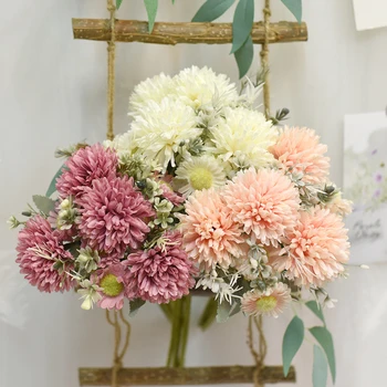 32 cm, umjetno cvijeće s гортензией i маргариткой, ukras za vrt, Spavaće sobe, vjenčanja, visoko kvalitetne svile u stilu INS, umjetno cvijeće