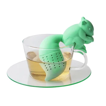 Silikon Čaj za varenje čaja u obliku Slatka Vjeverica, Cjediljka za čaj i Kavu, Bubalo, Filter za vodu, Vrećice za čaj, Posude za piće